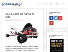 Tablet Screenshot of go-kart-source.com